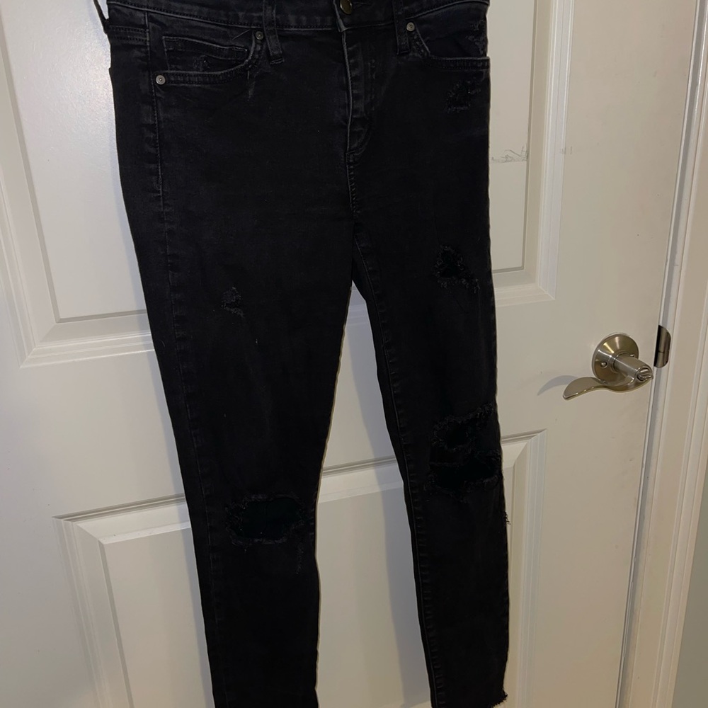 Joe's Jeans Women's Dark Distressed Skinny Jeans
